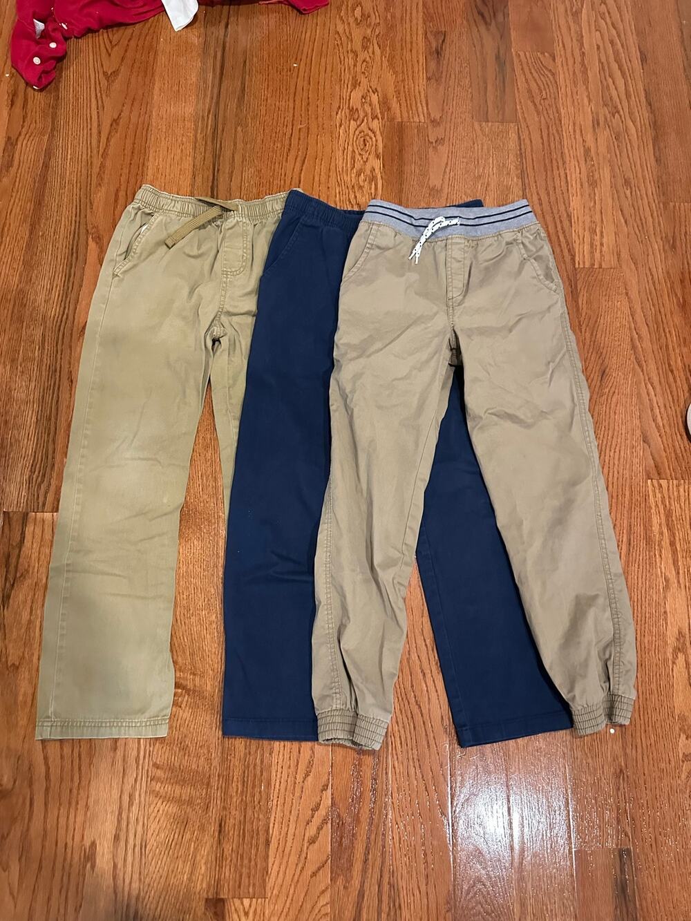 Boys Khaki Dress Pants lot size 10/12 Uniform Pants 3 pairs